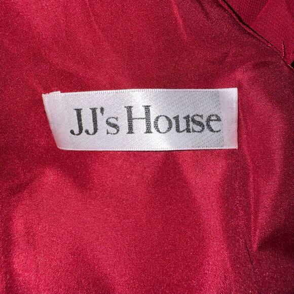 JJ’s House Chiffon Asymmetrical Ruffle Cocktail Dress NWT Size 10 Wedding Guest - Picture 5 of 6